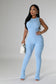 Staying Comfy Jumpsuit Half