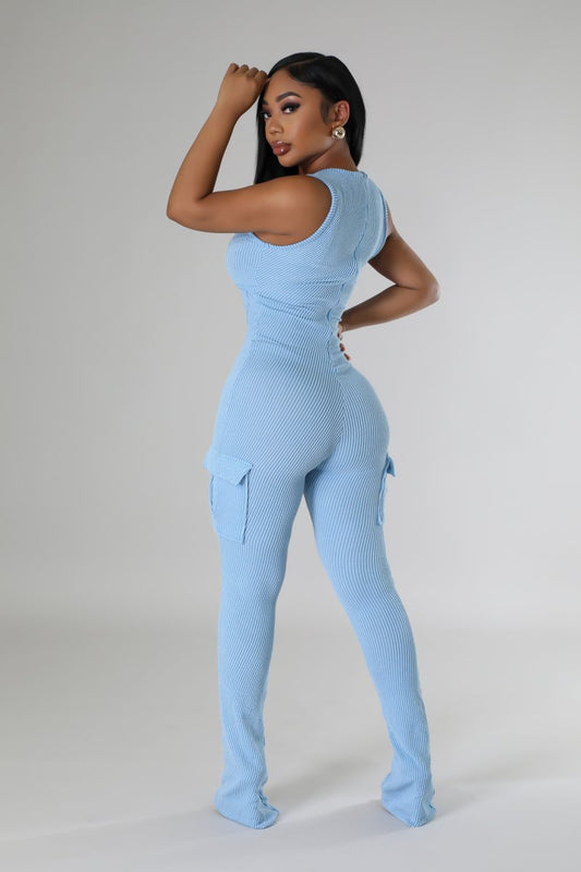 Staying Comfy Jumpsuit Half