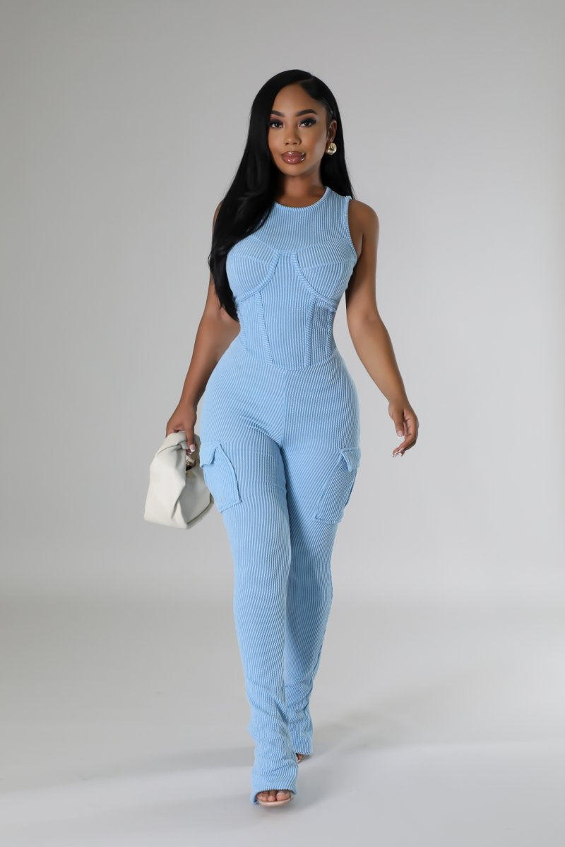 Staying Comfy Jumpsuit Half