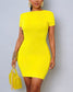 Let It Shine Mini Dress - Yellow