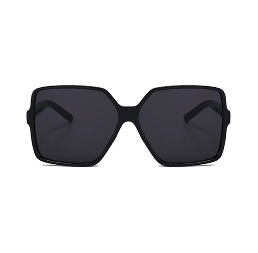 1Pair Square Frame Oversized Gradient Lens Sunglasses