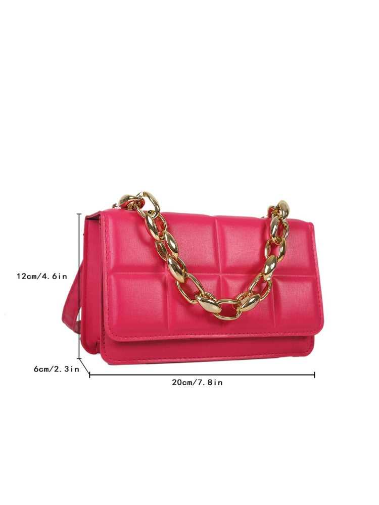 Flap Chain Square Bag