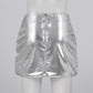 Silver Puffer Skirt