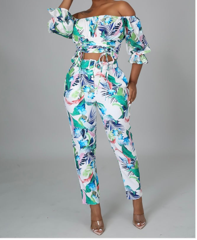 Flower Babe Pant Set