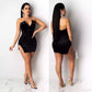 Split Backless Strapless Dress