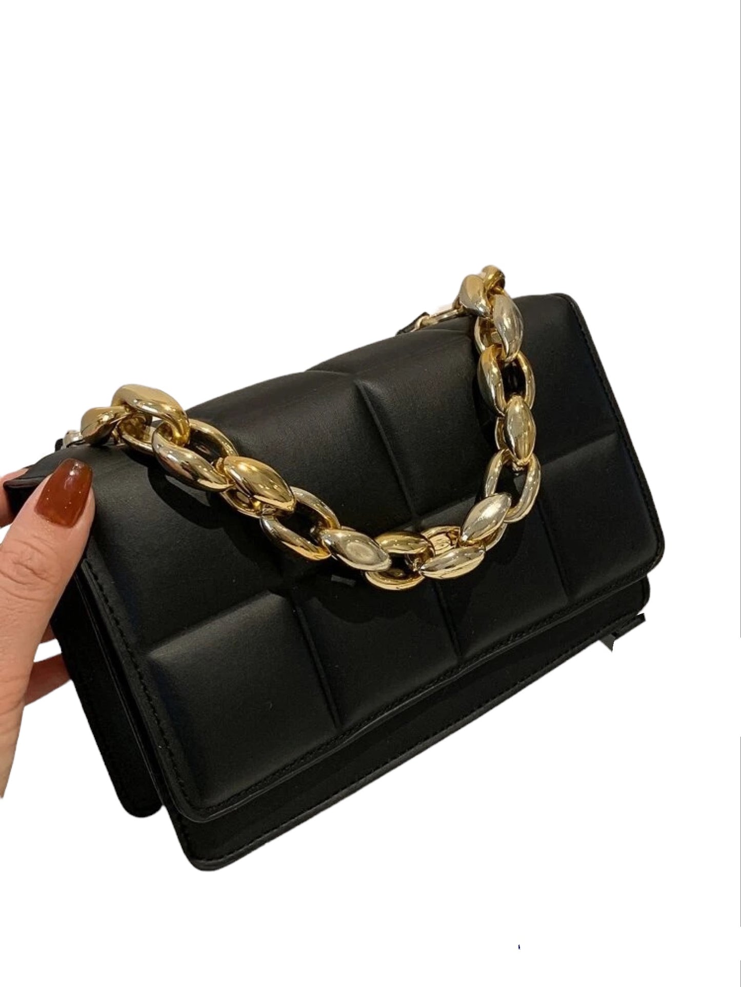 Flap Chain Square Bag